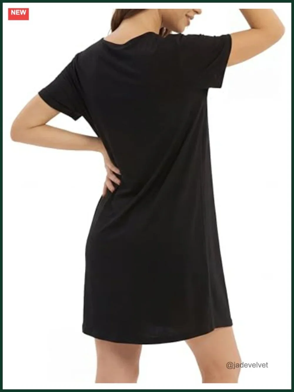 3 Pack Short Sleeve Nightgowns Women Sleepshirts Pajama Dress Soft Sleepwear